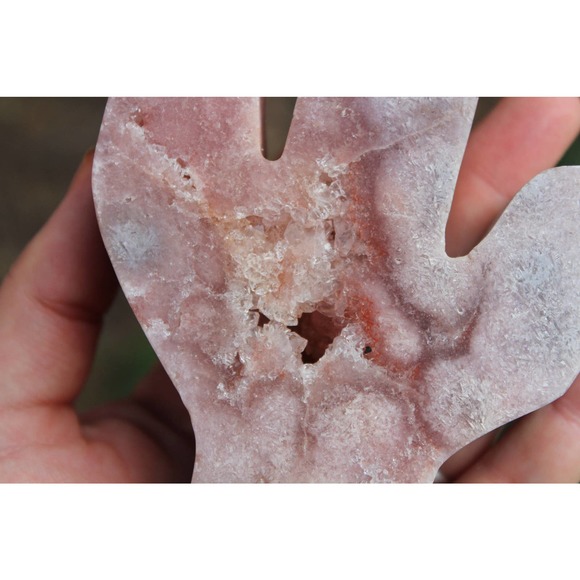 Pink Amethyst Cactus Shaped Stone - Picture 3 of 10